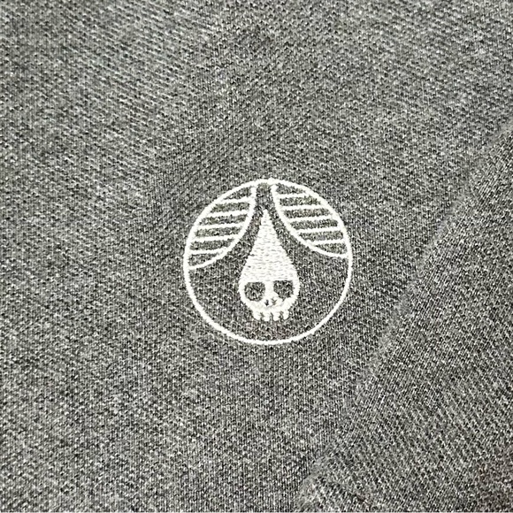 Lands End Rhinegeist Brewery Mens Size XL Charcoal Grey Polo Shirt Cincinnati - Picture 8 of 9